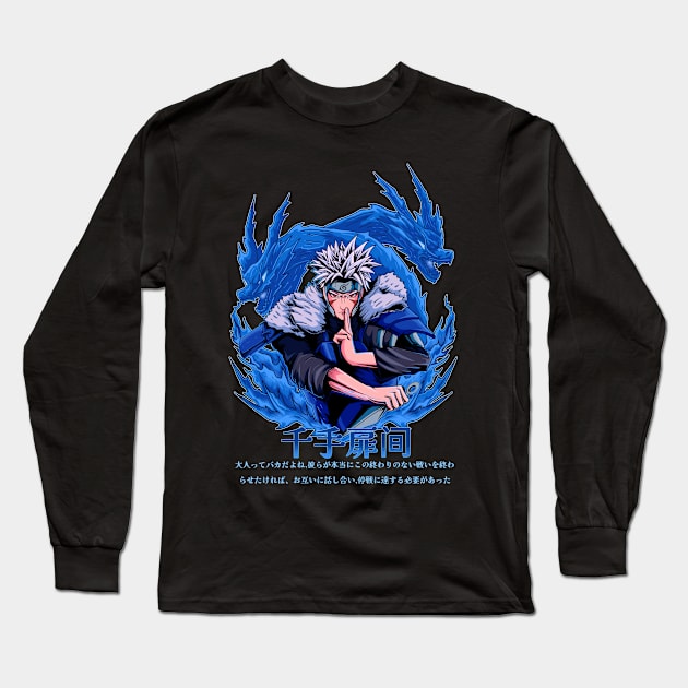 Tobirama Senju the second hokage anime tshirt Long Sleeve T-Shirt by Arsyanendra